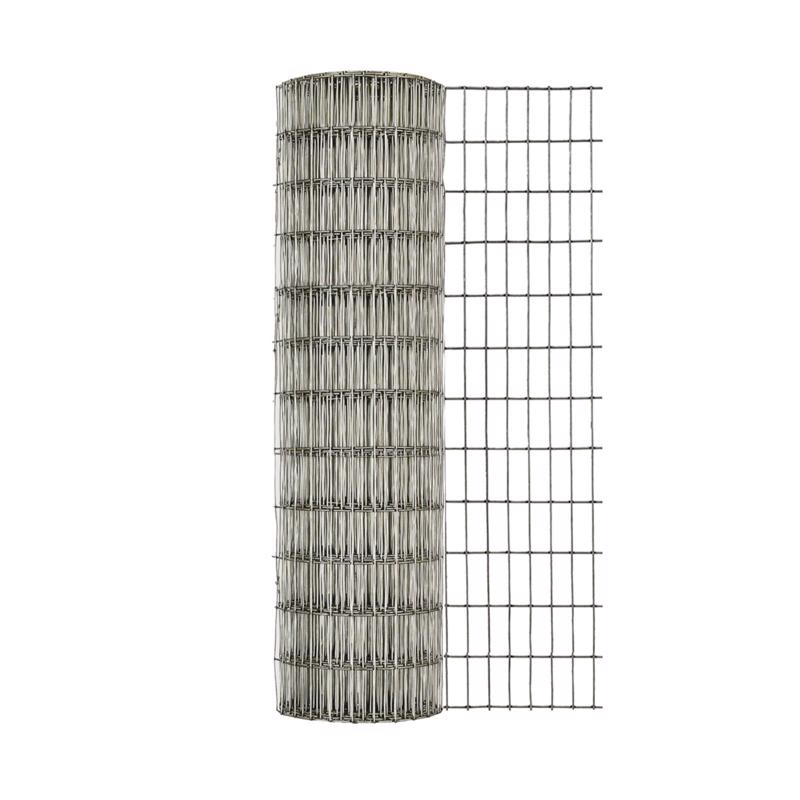Ironridge 24 in. H X 25 ft. L Galvanized Steel Welded 1 in. X 1 in. in.