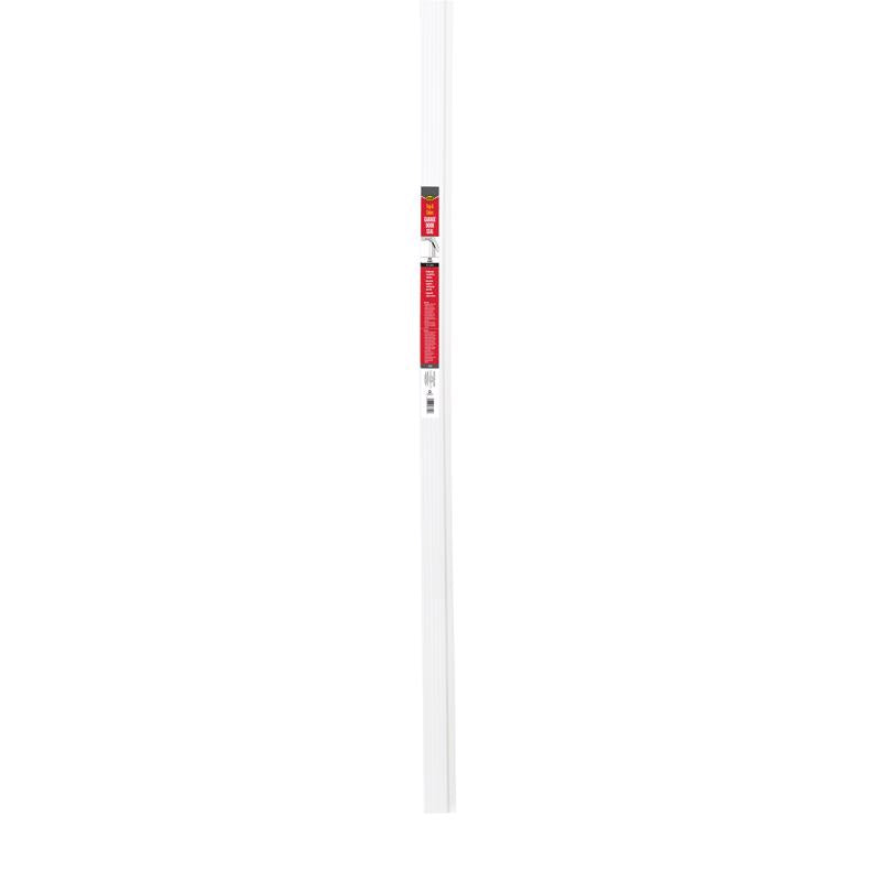 M-D BUILDING PRODUCTS White Vinyl Weatherstrip For Garage Doors 108 in. L X 0.25 in.
