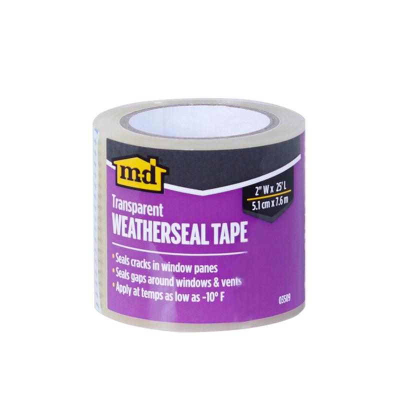 M-D BUILDING PRODUCTS Clear Polyethylene Weather Sealing Tape For Windows 300 in. L X 2 in.
