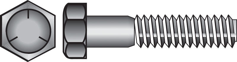 HILLMAN 1/2 in. D X 1-1/2 in. L Heat Treated Zinc Steel Hex Head Cap Screw 50 pk