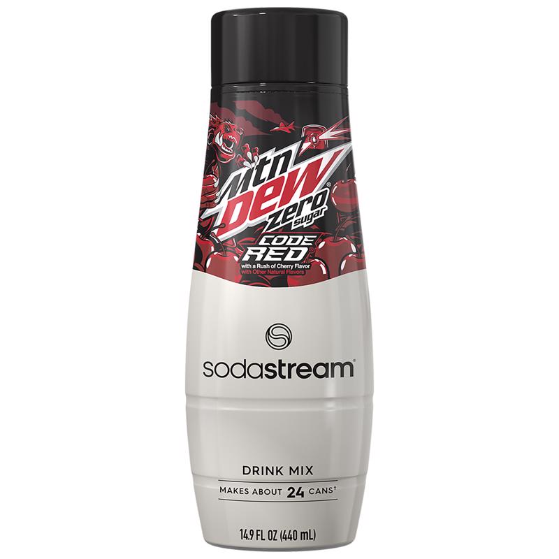 SodaStream Mountain Dew Code Red Zero Sugar Cherry Soda Mix 440 ml 1 pk