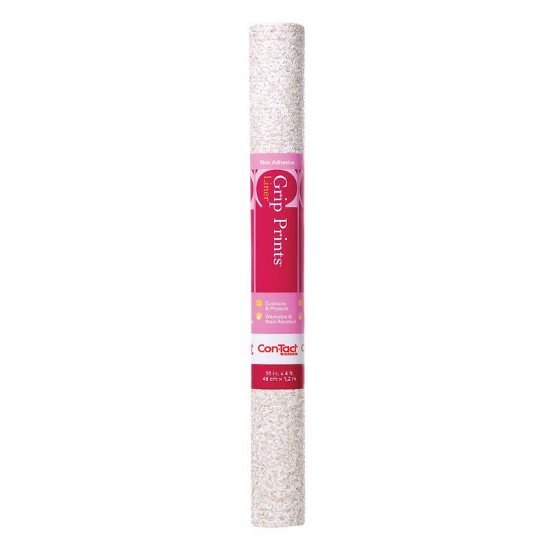 Con-Tact Grip Prints 4 ft. L X 18 in. W Beige Granite Non-Adhesive Shelf Liner