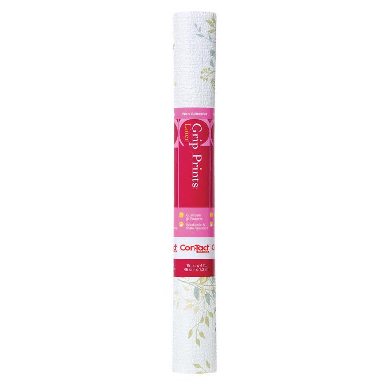 Con-Tact Grip Prints 4 ft. L X 18 in. W Aspen Aloe Non-Adhesive Shelf Liner
