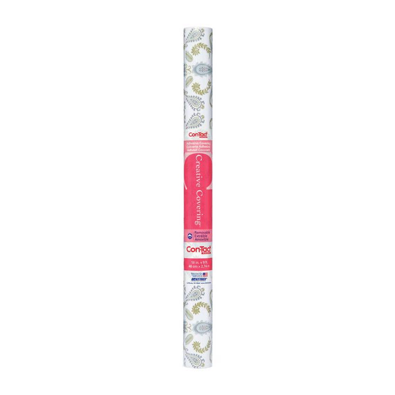 Con-Tact Creative Covering 9 ft. L X 18 in. W Abbey Sage Self-Adhesive Shelf Liner