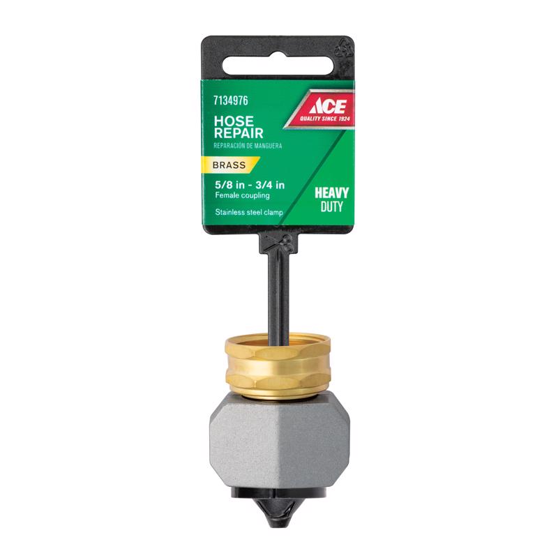 Ace 3/4 or 5/8 in. Zinc Threaded Female Hose Mender Clamp