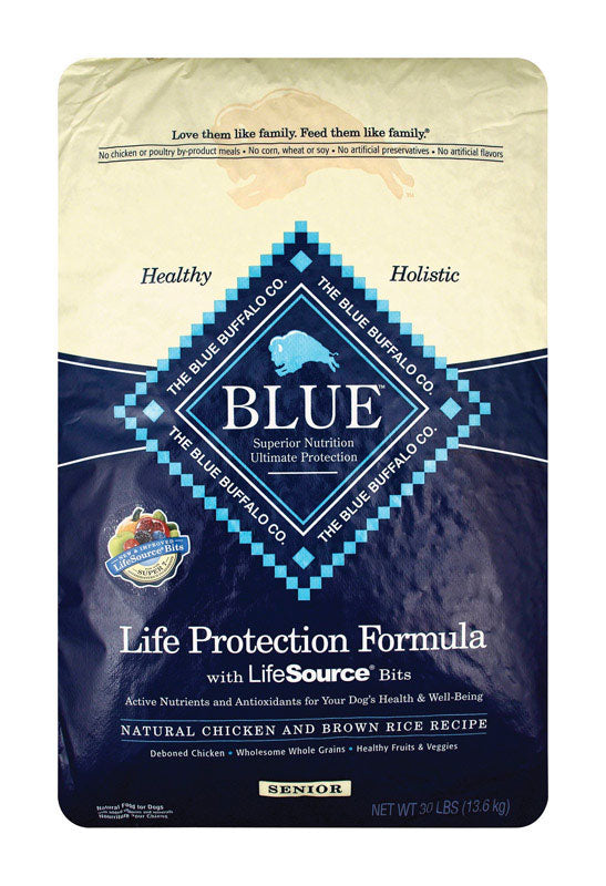 Blue Buffalo Life Protection Formula Senior Chicken and Brown Rice Dry Dog Food 30 lb