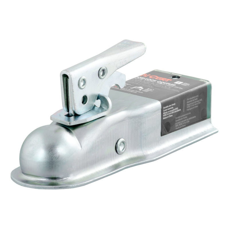 CURT 2000 lb. cap. 2-1/2 in. 1.88 in. Straight-Tongue Coupler
