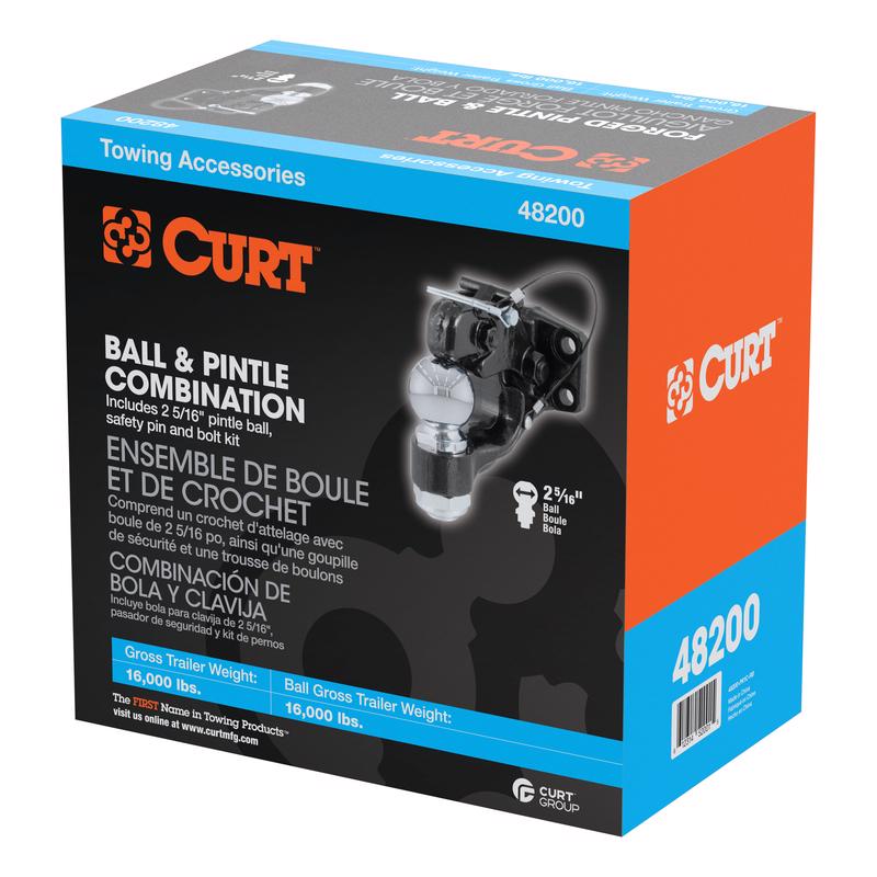 CURT 16000 lb. cap. 2.31 in. Ball and Pintle Hitch