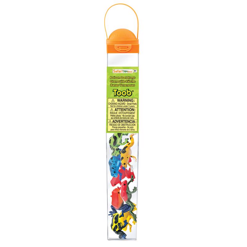 Safari Ltd. Toobs Poison Dart Frogs Toy Assorted 8 pc