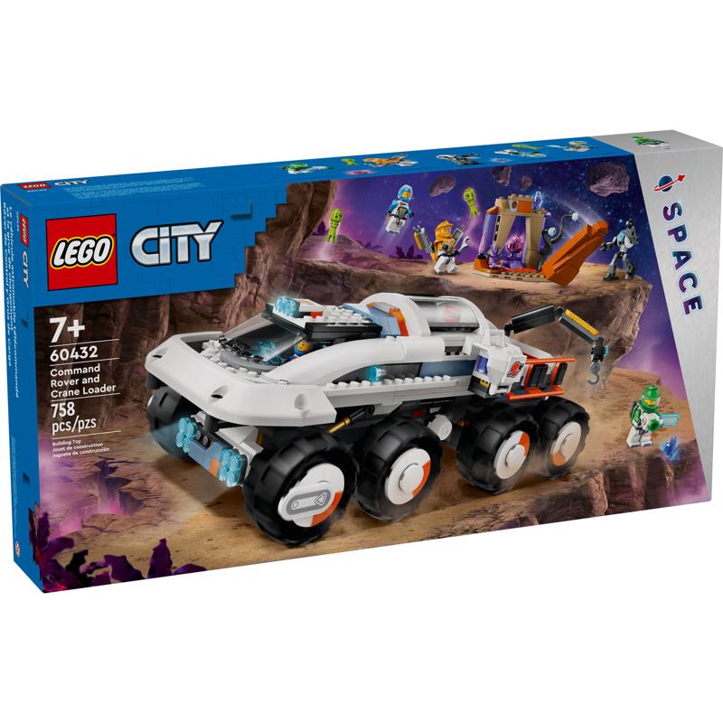 LEGO City Command Rover and Crane Loader Building Set Multicolor 758 pc