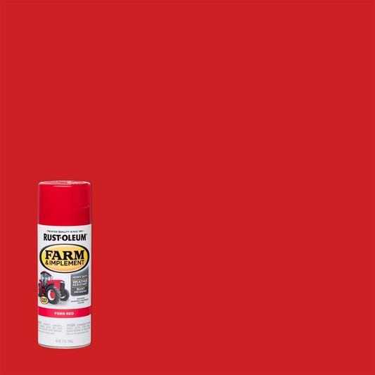 Rust-Oleum Specialty Indoor and Outdoor Gloss Ford Red Oil-Based Alkyd Resin Farm & Implement 12 oz