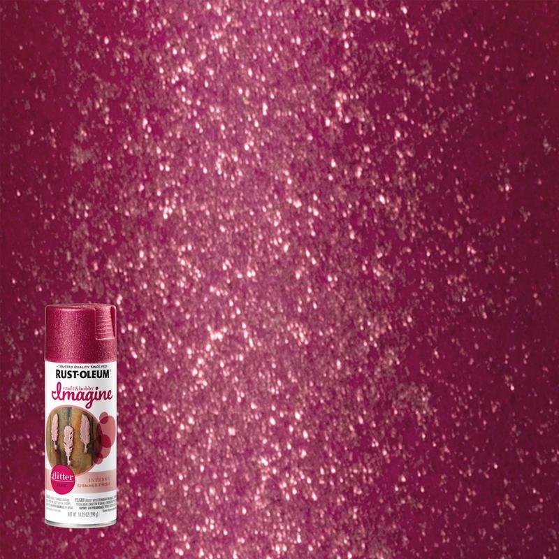 Rust-Oleum Imagine Glitter Pink Spray Paint 10.25 oz