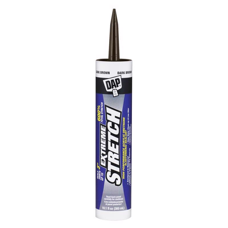 DAP Extreme Stretch Dark Brown Acrylic Urethane All Purpose Elastomeric Sealant 10.1 oz