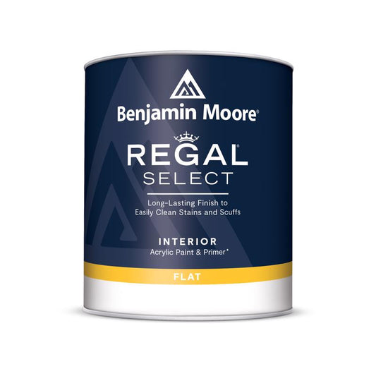 Benjamin Moore Regal Select Flat Base 4 Paint and Primer Interior 1 qt