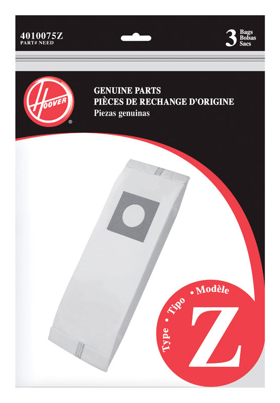 Hoover Vacuum Bag For Bag 3 pk