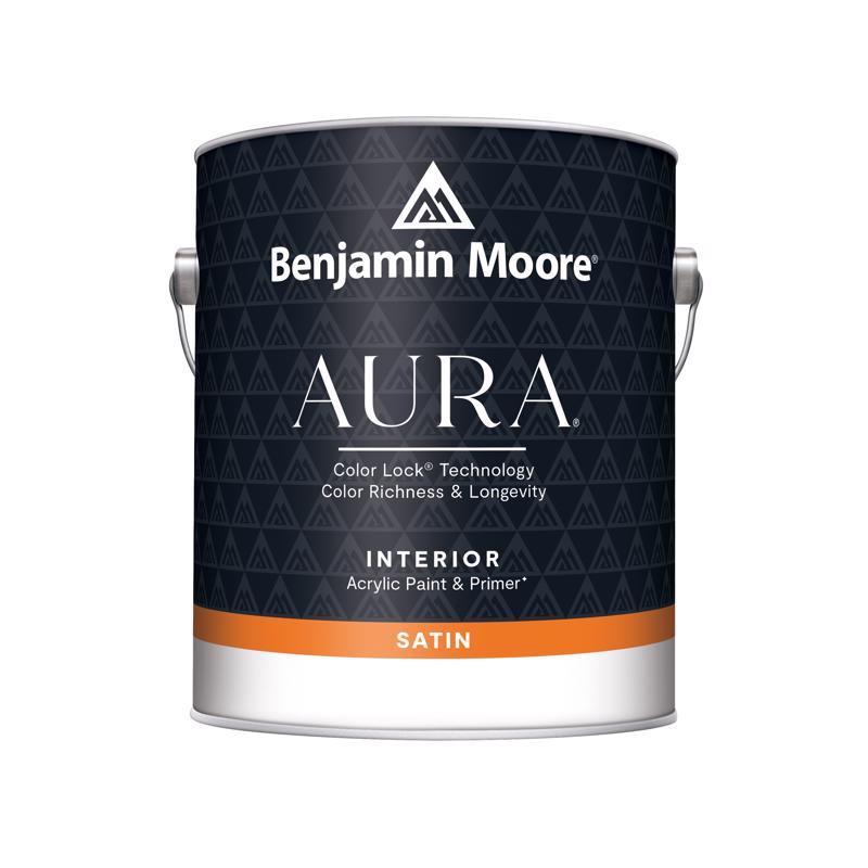 Benjamin Moore Aura Satin Base 3 Paint and Primer Interior 1 gal