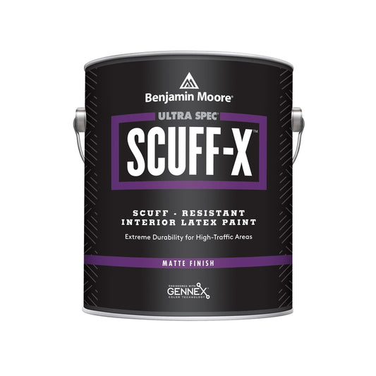 Benjamin Moore Ultra Spec Scuff-X Matte White Base 2 Paint Interior 1 gal