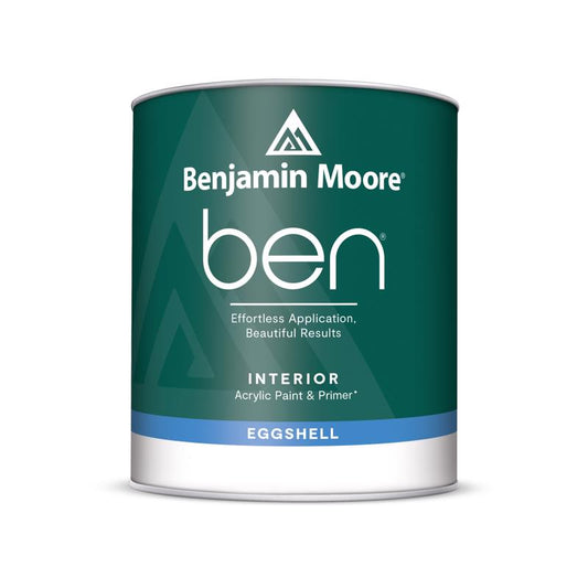 Benjamin Moore Ben Eggshell Base 4 Paint and Primer Interior 1 qt