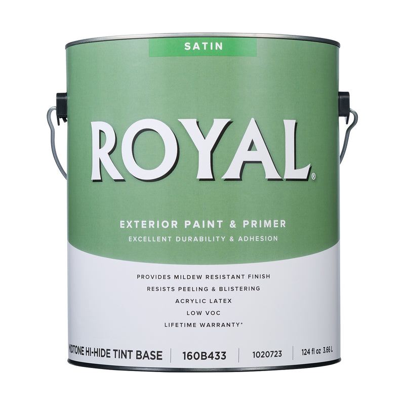 Royal Satin Tint Base Mid-Tone Base Paint Exterior 1 gal