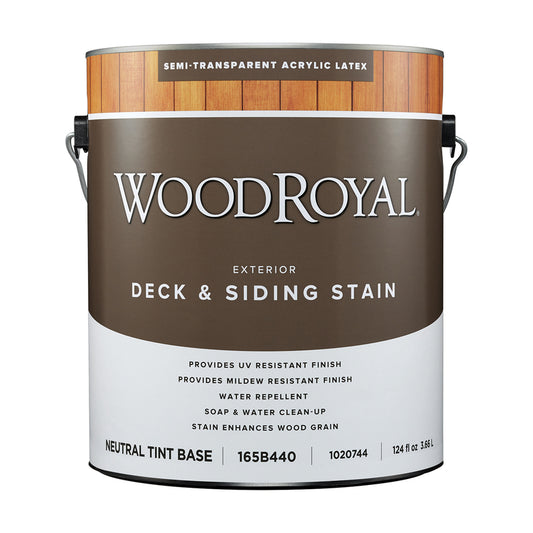 Ace Wood Royal Semi-Transparent Tintable Neutral Base Acrylic Latex Deck and Siding Stain 1 gal