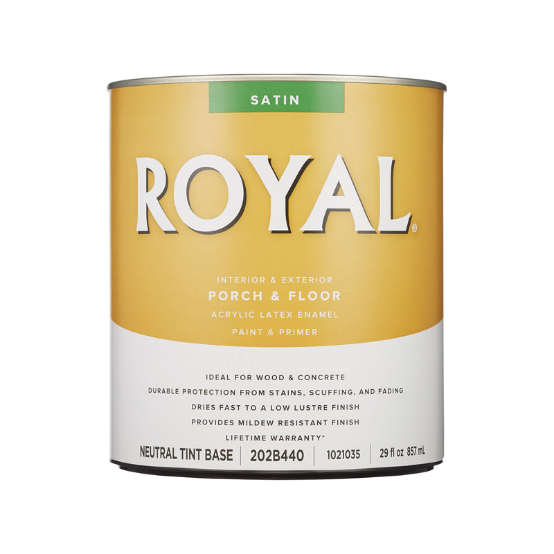 Royal Satin Neutral Base Porch & Floor Paint 1 qt