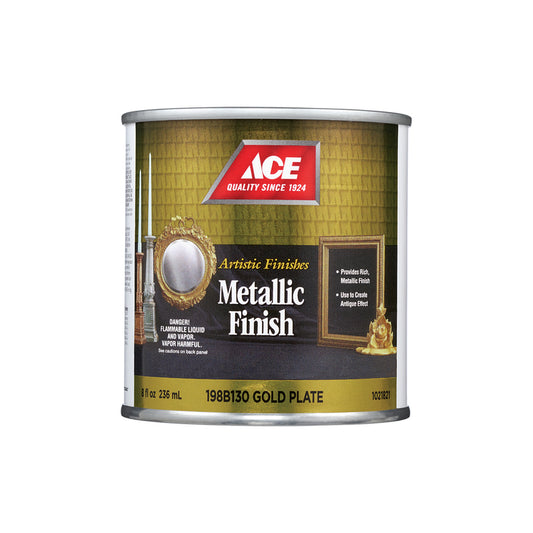 Ace Artistic Finishes Metallic Brite Gold Solvent-based Paint Interior 0.5 pt