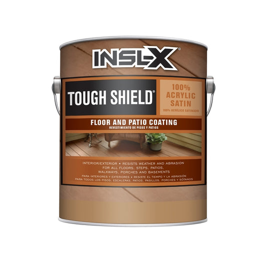 Insl-X Tough Shield Satin Saddle Brown Water-Based Floor and Patio Coating 1 gal