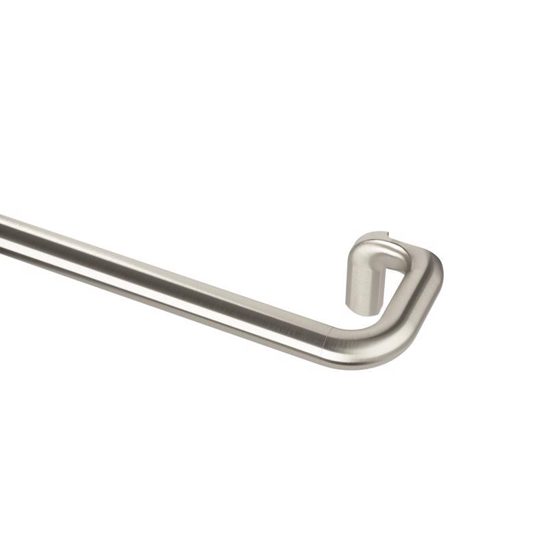 Umbra Twilight Matte Nickel Silver Expandable Curtain Rod 28 in. L X 48 in. L