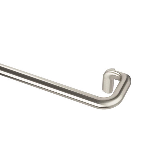 Umbra Twilight Matte Nickel Silver Expandable Curtain Rod 48 in. L X 88 in. L