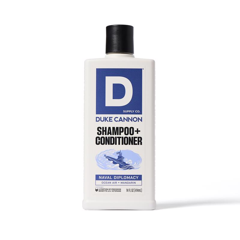 Duke Cannon Naval Diplomacy Ocean Air + Mandarin Scent Shampoo Plus Conditioner 10 fl. oz. 1 pk