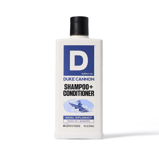 Duke Cannon Naval Diplomacy Ocean Air + Mandarin Scent Shampoo Plus Conditioner 10 fl. oz. 1 pk
