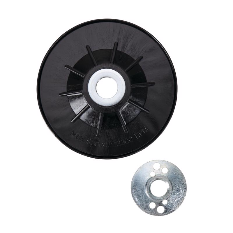 DeWalt 4-1/2 in. D Resin Fiber Disc Backer Pad 5/8 in.-11 13300 rpm 2 pc