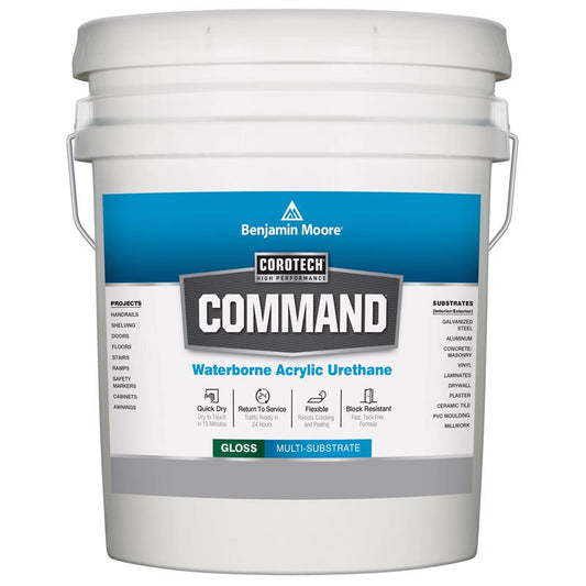 Benjamin Moore Corotech Command Gloss Base 4 Waterborne Exterior and Interior 5 gal