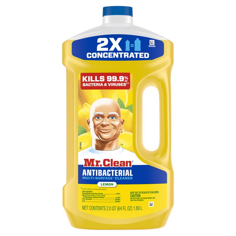 Mr. Clean Lemon Scent Concentrated Multi-Surface Cleaner Liquid 64 oz