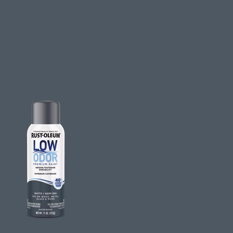 Rust-Oleum Low Odor Matte Deep Sea Spray  Paint 11 oz