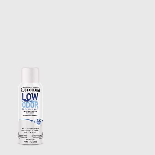Rust-Oleum Low Odor Matte Snow White Spray  Paint 11 oz