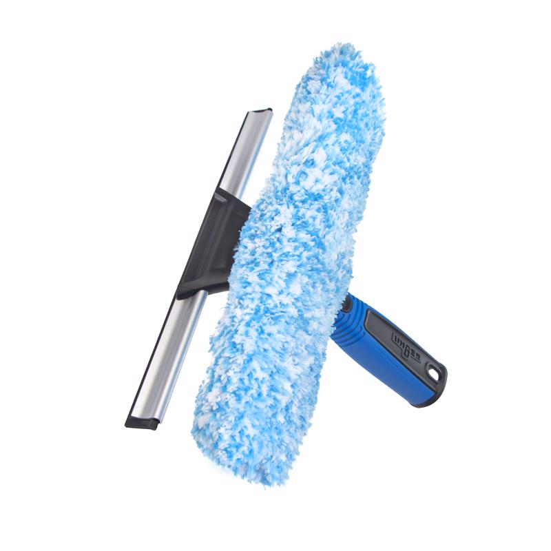 Unger 10 in. Rubber Window Squeegee/Scrubber
