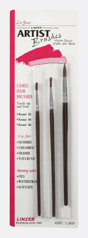 Linzer No. 2/4/6 Round Artist Paint Brush Set