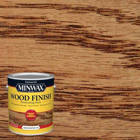 Minwax Wood Finish Semi-Transparent English Chestnut Oil-Based Penetrating Stain 1 gal