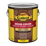 Cabot Solid Color Acrylic Stain & Sealer Solid Tintable Deep Base Acrylic Deck Stain 1 gal