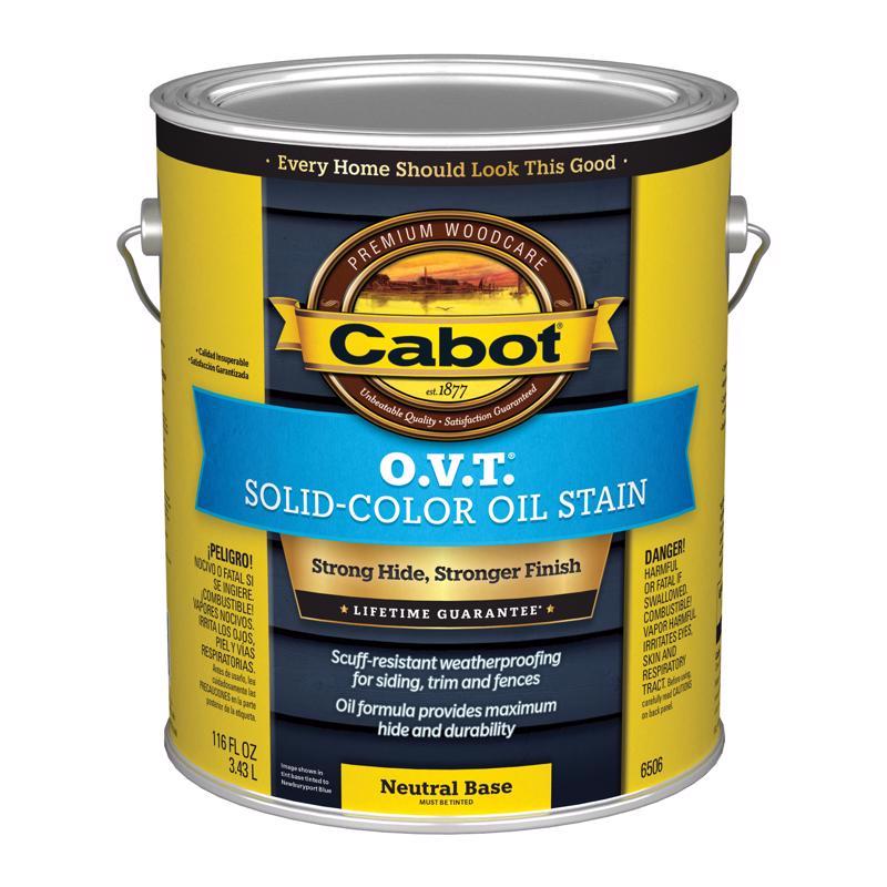 Cabot O.V.T. Solid Tintable Neutral Base Oil-Based Stain 1 gal