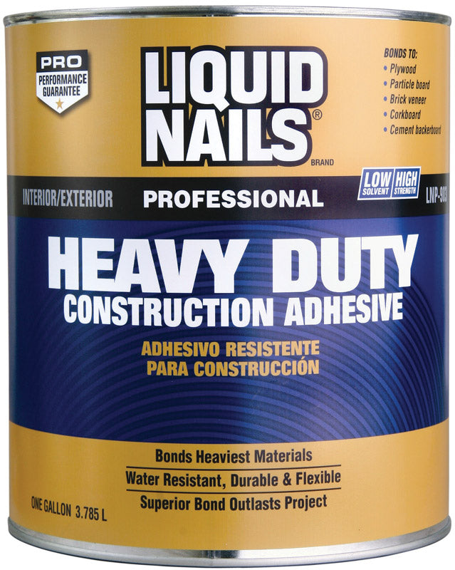 Liquid Nails Heavy Duty Acrylic Latex Construction Adhesive 1 gal