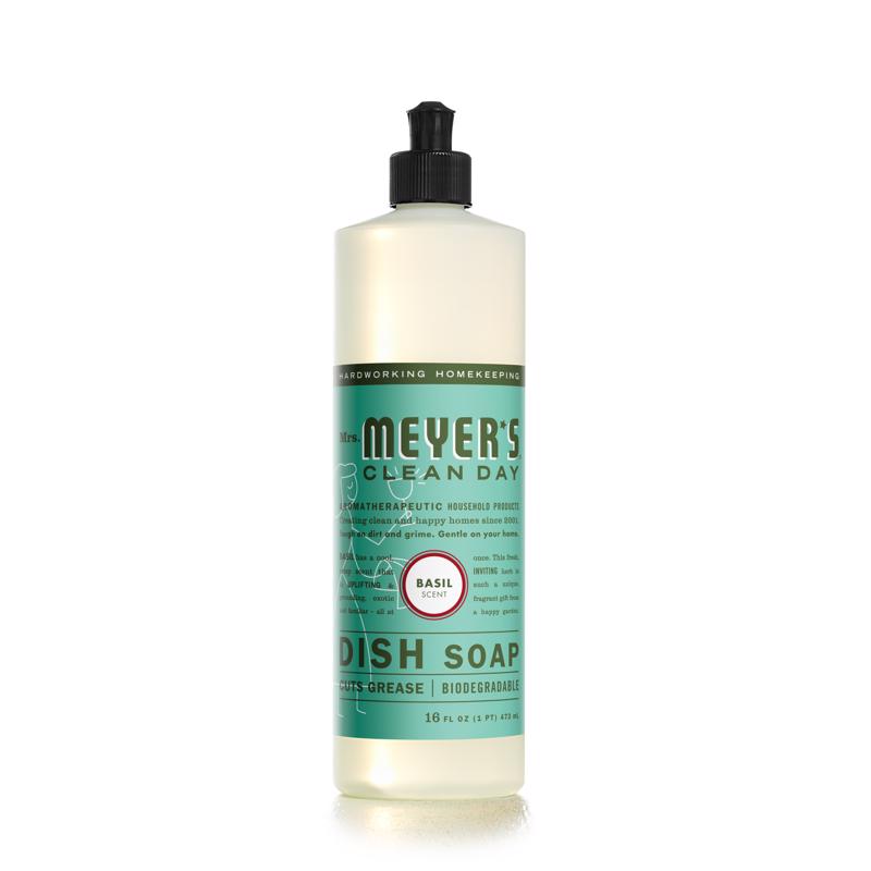 Mrs. Meyer's Clean Day Basil Scent Liquid Dish Soap 16 oz 1 pk