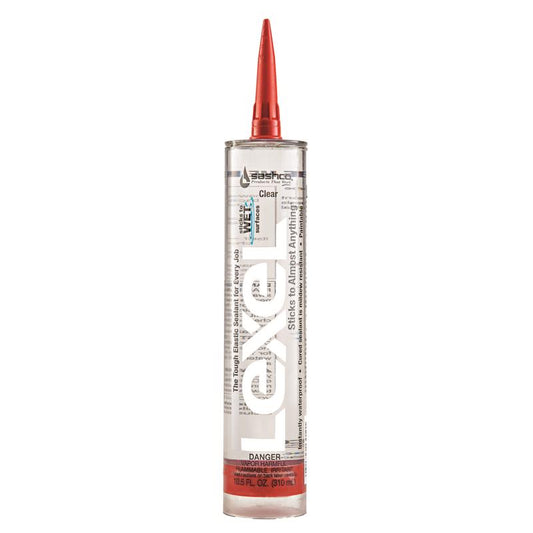 Sashco Lexel Clear Synthetic Rubber All Purpose Caulk 10.5 oz