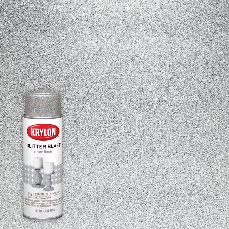 Krylon Glitter Blast Silver Flash Spray  Paint 5.75 oz