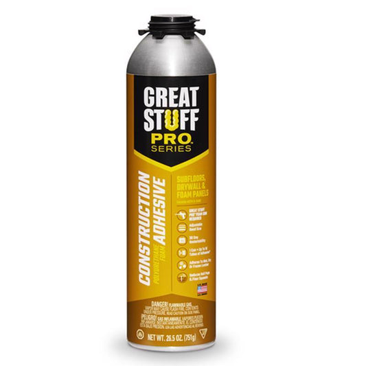 Great Stuff Pro Series High Strength Polyurethane Ivory Industrial Grade Adhesive 26.5 oz