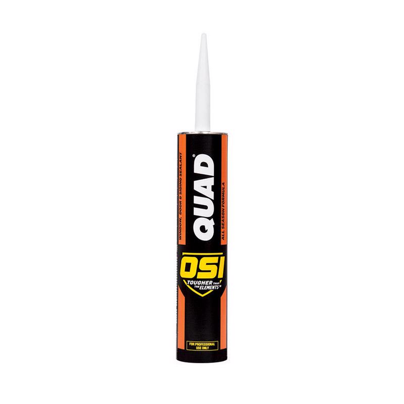 OSI Quad Beige Elastomeric Polymers Door/Siding/ Window Sealant 10 oz