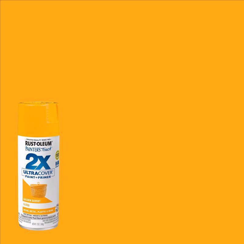 Rust-Oleum Painter's Touch 2X Ultra Cover Gloss Golden Sunset Spray Paint 12 oz