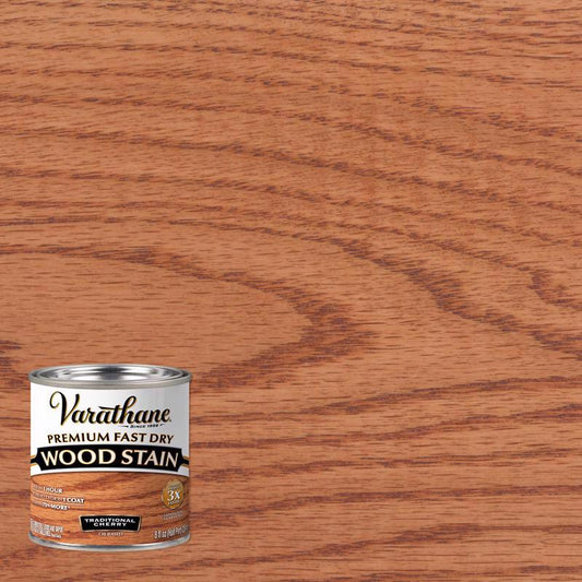 Varathane Semi-Transparent Traditional Cherry Oil-Based Urethane Modified Alkyd Wood Stain 1/2 pt