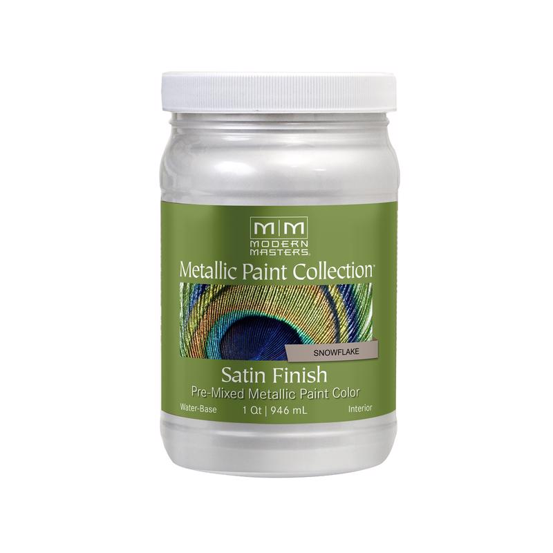 Modern Masters Shimmer Satin Snowflake Metallic Paint 1 qt